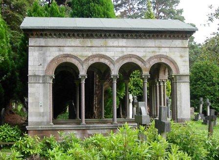 Drake mausoleum with its roof restored, Brookwood Cemetery
