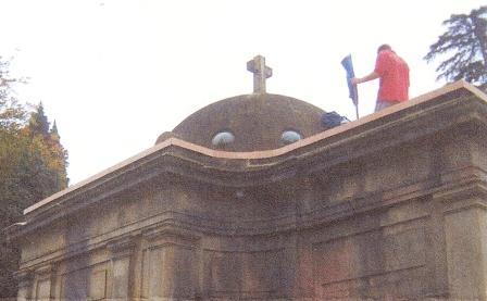 Repairs to the roof of the Columbarium, Brookwood Cemetery